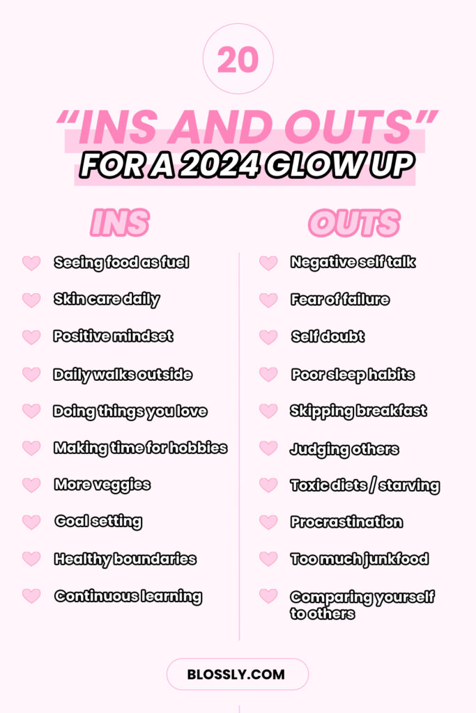 20 Ins and Outs For Your 2024 Glow Up | Day 27 | The Blossom Challenge ...