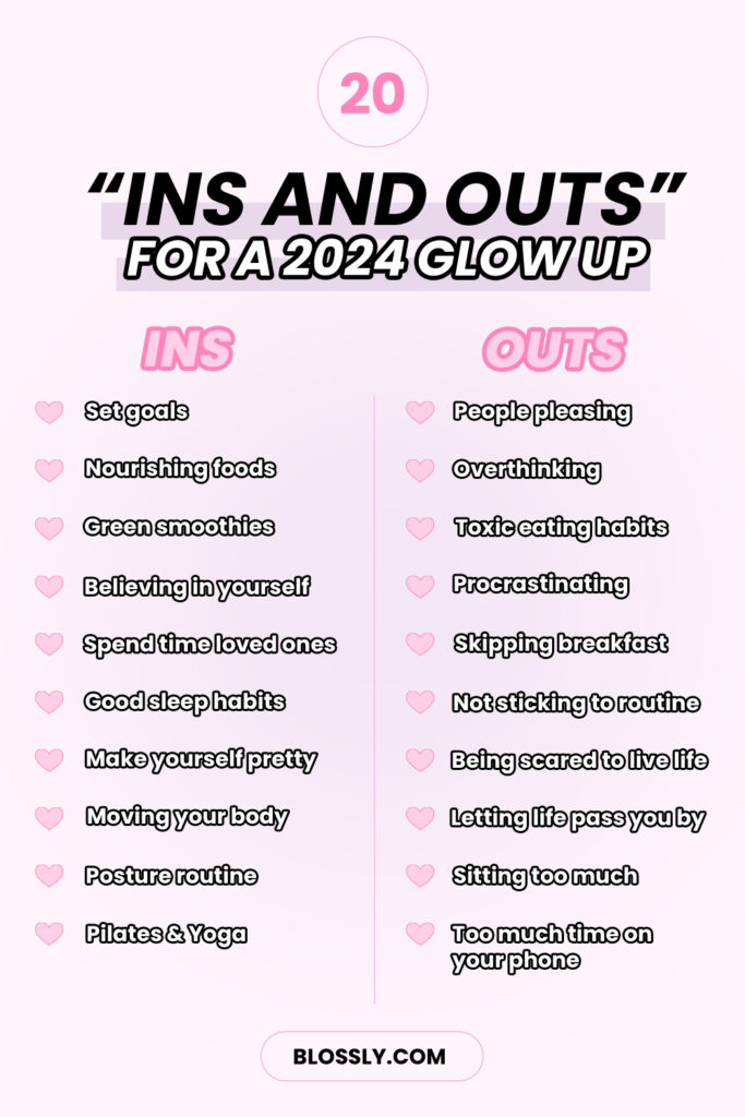 20 Ins and Outs For Your 2024 Glow Up | Day 27 | The Blossom Challenge ...